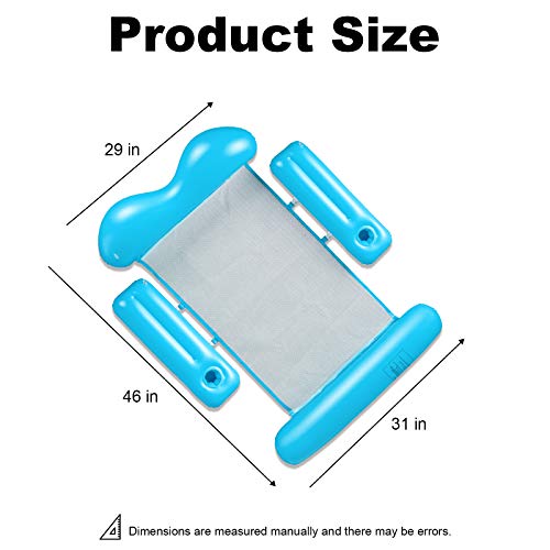 Inflatable Pool Floats Adult, Pool Floats Adult Size Lounger with Cup Holder, Floaties for The