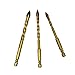 AUTOTOOLHOME 3pc Hex Ti Porcelain Spiral Spear Cross Ceramic Tile Glass Marble Drill Bits Set