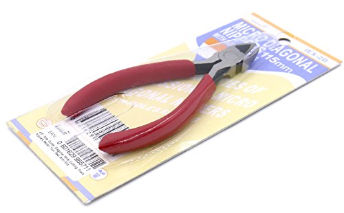 iexcell 4.5" Side Cutter Diagonal Wire Cutting Pliers Nippers Repair Tool, Red, Anti-Slip - Thumbnail 2
