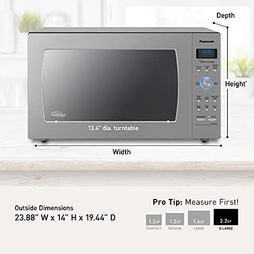 Panasonic Oven with Cyclonic Wave Inverter Technology, 1250W, 2.2 cu.ft