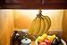 Banana Bungee Original Hanger-Under Cabinet Banana Hook & Holder-Made in USA-Red-Screw Anchor