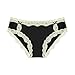 Free to Live 6 Pack Women's All Over Lace Trim Hipster Cotton Panties (Large)