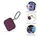 DZANHOT AirPods Gen1&2 Case 7 In 1 Accessories Kits Protective Silicone Cover Skin for Airpods1 2 Compatible Wireless Charging Function with Ear Hook/Grips/Airpods Staps/ Clips/Tips Burgundy