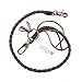 Uniqsum Braided Genuine leather wallet chain Vintage Bronze Swivel Trigger snap Biker Punk Key chain (Vintage Brown)
