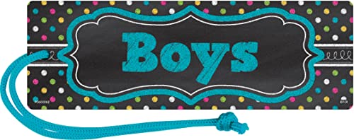 Teacher Created Resources 77278 Chalkboard Brights Magnetic Boys Pass