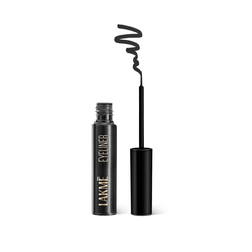 Lakme Absolute Shine Liquid Liner, Black, 4.5ml