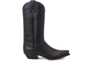 XBTEVUDAK Cowboy Boots For Men Classic Slip On Western Boots Ankle Casual Dress Boots Pull On Slip Resistant Boot