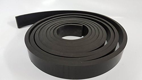 .125" 1/8" Neoprene All Purpose Rubber Strip 25 Foot, 50 Foot, 100 Foot Rolls (1.5mm) – Perfect for Gaskets, Liners, Weather Stripping - Commercial Grade 60A+/-5 Med Hard
