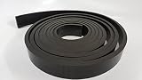 Rubber Sheet Warehouse .062" (1/16") Thick x 2" Wide x 10' Long -Neoprene Rubber Strip Commercial Grade 65A, Smooth Finish, Solid Rubber, Perfect for Weather Stripping, Gasket, Costume & DIY