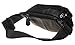 Polare Napa Cowhide Leather Fanny Pack Waist Bag For Outdoor Travel Camping Cycling Running Black-Large
