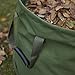 GearTaker Bulk Bags Canvas Garden Waste Bags Reusable and Collapsible Lawn Leaf Container 33 Gallons Super Sack with Handles (Army Green)
