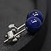 Luna Azure Natural Lapis Lazuli and 925 sterling silver handmade unique round Spherical Ball Stud Earrings push back women girls mothers present jewelry