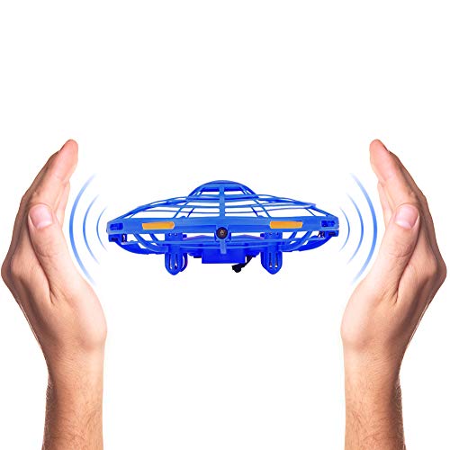Mini Drones Infrared Induction RC Flying Toy for Kids and Adults-Built-in LED Light Disco Helicopter Shining Colorful Flying Drone Indoor and Outdoor Games Toys for Boys and Girls