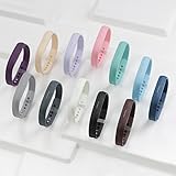 LEEFOX 12 Colors Bands for Fitbit Flex 2, Replacement Band for Fitbit Flex 2 Accessories Silicon Wristbands w/Fastener Clasp Fitness Strap for Original Fitbit Flex 2, No Tracker