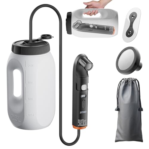Portable Bidet for Travel, JUTIMER 2.5L Water Tank Handheld Bidets, Digital Display Rechargeable Bidet Sprayer, 70Mins Usage, Peri Bottle for Outdoor Camping,Personal Clean,Postpartum Care,Hemorrhoids