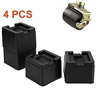 Kyrieval 3 Inch Bed Risers Heavy Duty U Shape Adjustable Furniture Risers for Casters Wheels of Furniture, Sofa, Table and Couch 4 pcs