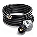 SHINESTAR 12 Feet Low Pressure Propane Hose with Regulator, for Gas Grill, Fire Pit, Stove, 3/8 Inch Female Flare
