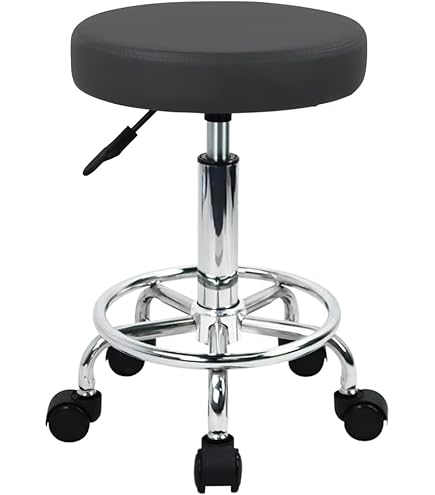 ◆KARE 　Stool Campus　チェア① ◆ Amazon.com: KKTONER PU Leather Modern Round Rolling Stool