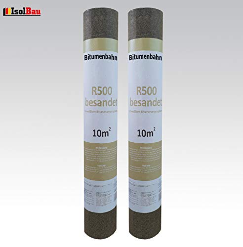 Isolbau Dachpappe R500 besandet - Profi Bitumenbahn zur Dachabdichtung - 20 m² (2 Rollen) – Bild 3