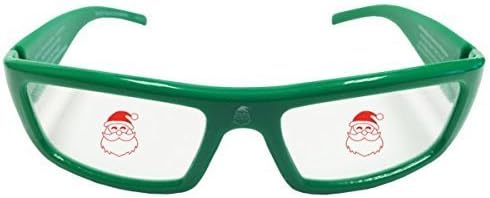 3D Plastic Glasses, Holiday Specs, Santa Image
