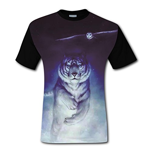 LZQ Tshirt Man Short Sleeve New 2018 Style Tshirts 3D Custome With Tiger For Men S