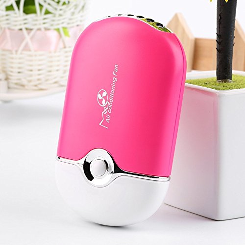 FuriGer Handheld Mini Fan Battery Operated, Personal Portable Fan with USB Rechargeable Battery 2 Modes Operated Cooling Folding Electric Fan for Office Room Outdoor Household Traveling - Pink - Thumbnail 7