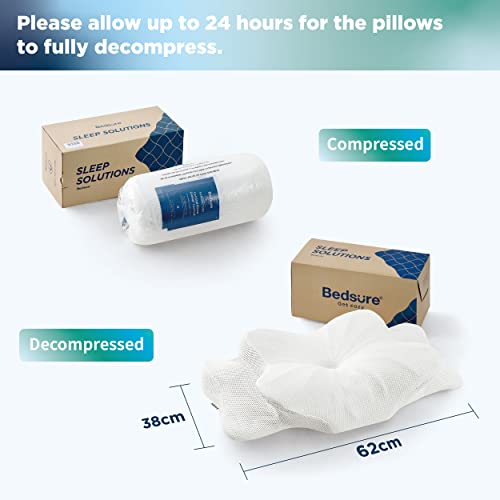 Bedsure Cervical Pillow for Neck Pain Relief Contour Memory Foam Pillows for Neck and Shoulder
