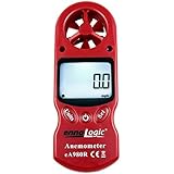 Anemometer ennoLogic eA980R - 8 Parameters: Wind Speed, Wind Chill, Air Temperature, Humidity, Heat Index, Dew Point, Barometric Pressure, Altitude – Digital Weather Meter with Backlight