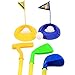YMCtoys Deluxe Kid's Happy Golfer Toy Golf Set w/ 3 Golf Balls, 3 Types of Clubs, 2 Practice Holes, Perfect Golf Set for Children (Colors May Vary)