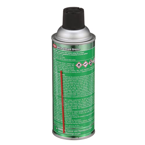 CRC White Lithium Grease 03080 10 Wt. Oz. Aerosol, High Viscosity
