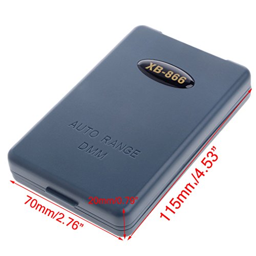 Qisuw Mini Auto Range LCD Digital Multimeter Voltmeter Tester Tool AC/DC Pocket XB866 - //medicalbooks.filipinodoctors.org