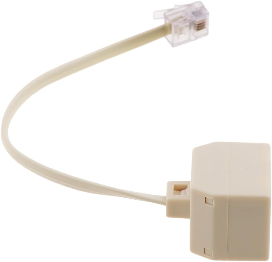 Splitter RJ11 6P4C Mâle-Femelle 2 Voies - Connecteur Double Prise Téléphonique | Design Pratique