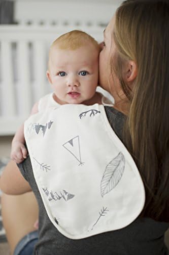 Little Tate Organic Cotton Muslin Burp Bib Cloths (Pack of 3)