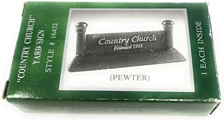 Pewter Vitreville Country Church Founded 1993 Yard Sign