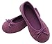 HomeTop Women's Elegant Cashmere Knitted Memory Foam Indoor Ballerina House Slippers / Shoes