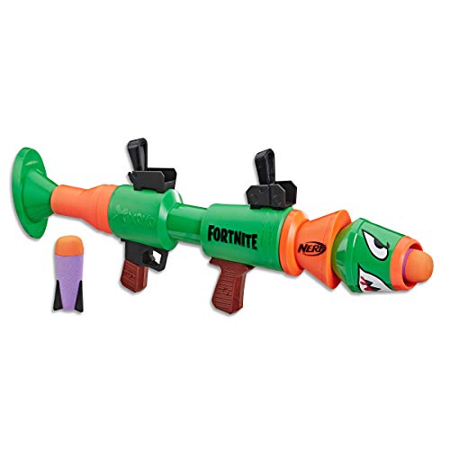 41zMFQx ylL - NERF Fortnite Rl Blaster -- Fires Foam Rockets -- Includes 2 Official Fortnite Rockets -- for Youth, Teens, Adults