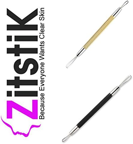 BLACKHEAD ACNE REMOVERS, Two Pack Black &amp; Gold, Keep Skin Clear by Safely Removing Blemishes &amp; Pimples, Beauty Tool for Teens-Women-Men