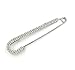 Odette Safety Pin Movement - Rhodium Plated Large Safety Pin Jewelry - Unique Punk Chic Brooch Style Pin - Catch Scarf or Lapel - Candy Cane Shape Plated Gold or Siver with Imitated Crystal (Silver)
