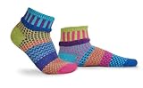Solmate Socks Mismatched Ankle Socks for Women/Men, USA Made with Recycled Yarns