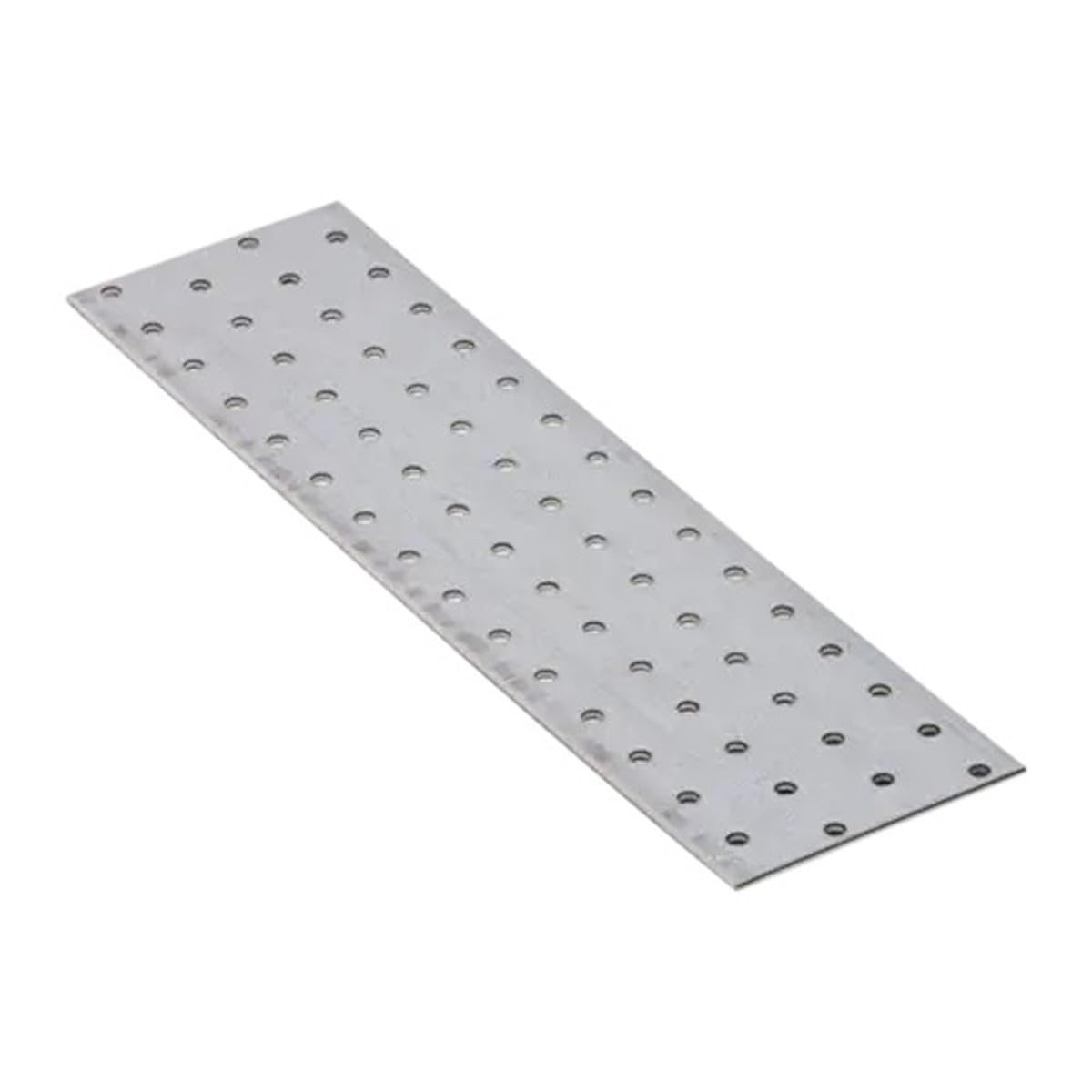 300mm x 80mm Galvanised Perforated Flat Plate Connector Joining Plates Metal Brace Brackets for Wood 2mm Thick Steel PP11 (Pack of 1) L03-06ABC — image 1