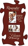 You Are My Favorite Memory Red 22 x 13 Wall Hanging Double Photo Puzzle Piece Frame