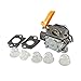 HURI Carburetor with Gasket Primer Bulb for Ryobi RY28020 RY28040 CS26 Homelite UT-20004-A UT-20004-B UT-20024-A