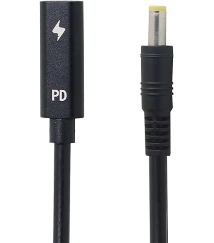 Adafruit USB Type C PD naar 5,5mm/2,1mm Barrel Jack Adapter