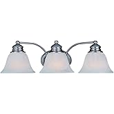 Maxim Malaga 3 Light Transitional Bath Vanity Approved for Damp Locations