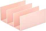 mDesign Clutch Bag Organiser – Light Pink, 5 Slots for Handbags view 6