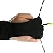 EAmber Archery Shooting Gloves,Three Finger Durable Cow Leather Protective Archery Gloves for Recurve Bows Hunting Finger (M 8cm) (M 8cm)