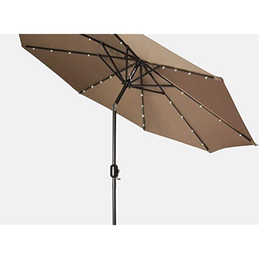 9Foot Umbrella With Bluetooth Speaker LED Lights Patio Umbrellas Garden & eBay