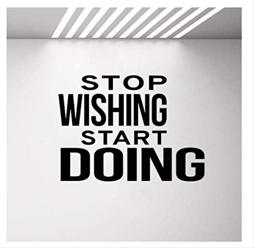 yangyueyue Gym Wall Decal Doing Sticker Sport Fitness Home Gym Wall Room Decoration 78cm X 57cm