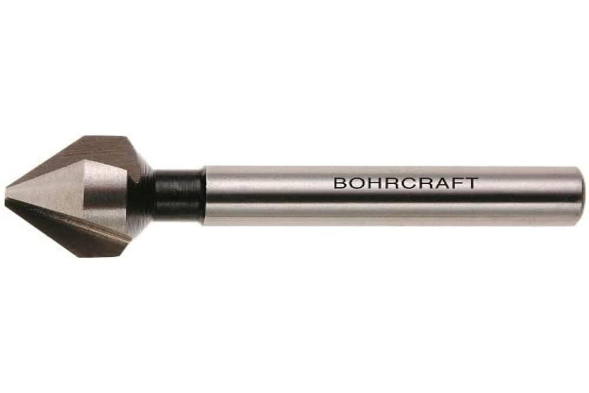 Bohrcraft 17000312412 120 Degree Countersink High-Speed Steel Shape C Quadro Pack 12.4 mm, Pack of 1