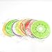 GXHUANG Silicone Fruit Coasters Set, Set of 7 (Colorful), Fruit Green Orange Pitaya Kiwi Carambole Watermelon Lemon